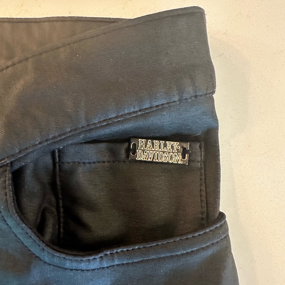 Harley Davidson Pants Womens Size 10 Faux Leather Motorcycle Pants